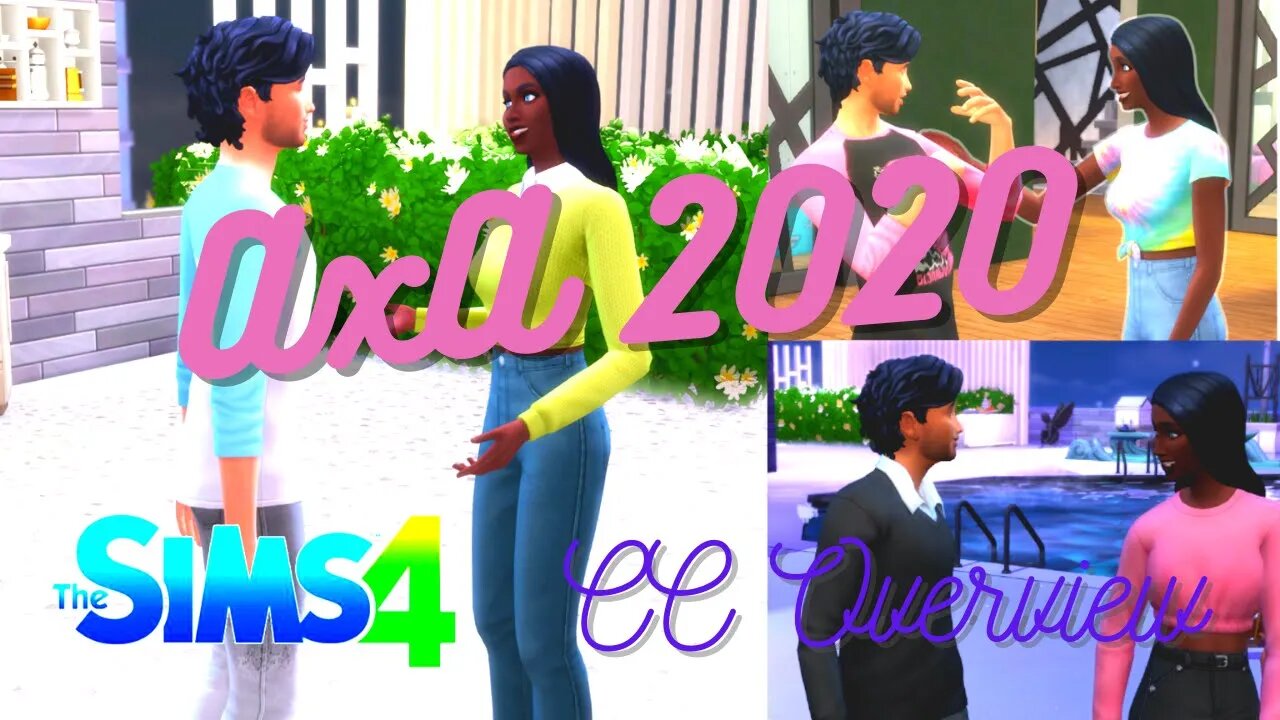 Sims 4 - AxA 2020 Spring Collection CC Cas Pack - Overview