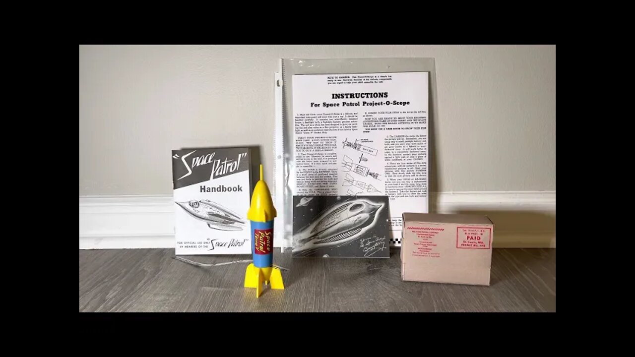 Space Patrol Project-O-Scope allowed you to watch a mini film strip!