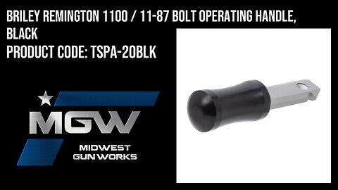 Briley Remington 1100 / 11-87 Bolt Operating Handle, Black - TSPA-20BLK