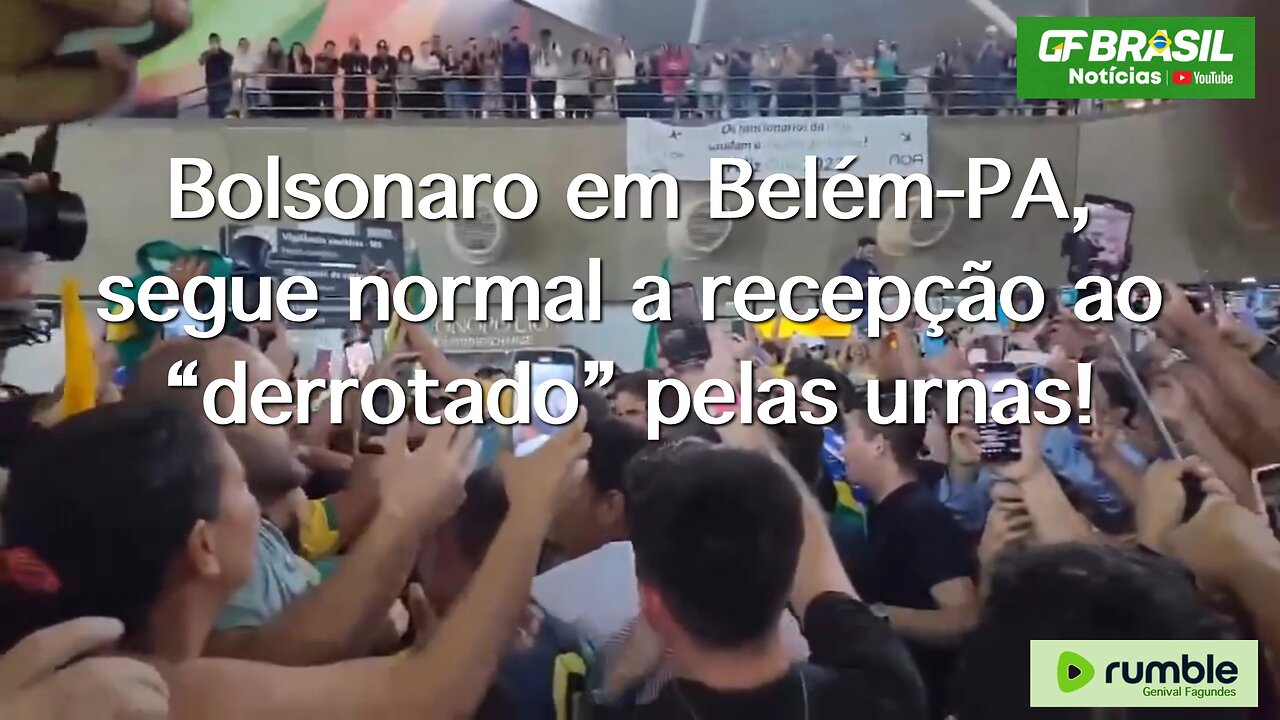 Bolsonaro em Belém-PA, segue normal a recepção ao “derrotado” pelas urnas!