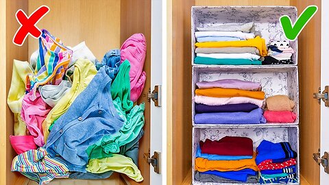 23 Smart Ways to Store Your Things || Clothes Folding Hacks And Organizing Ideas For Your Home!