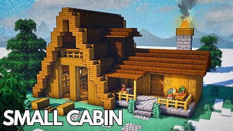 Minecraft: How To Build A Small Cabin | Tutorial