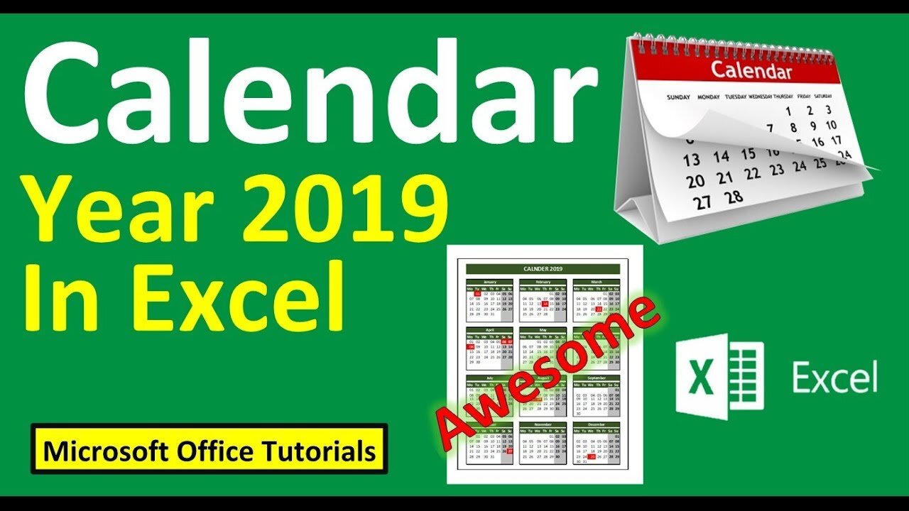 how to create calendar in excel worksheet || excel me calendar kaise banaye