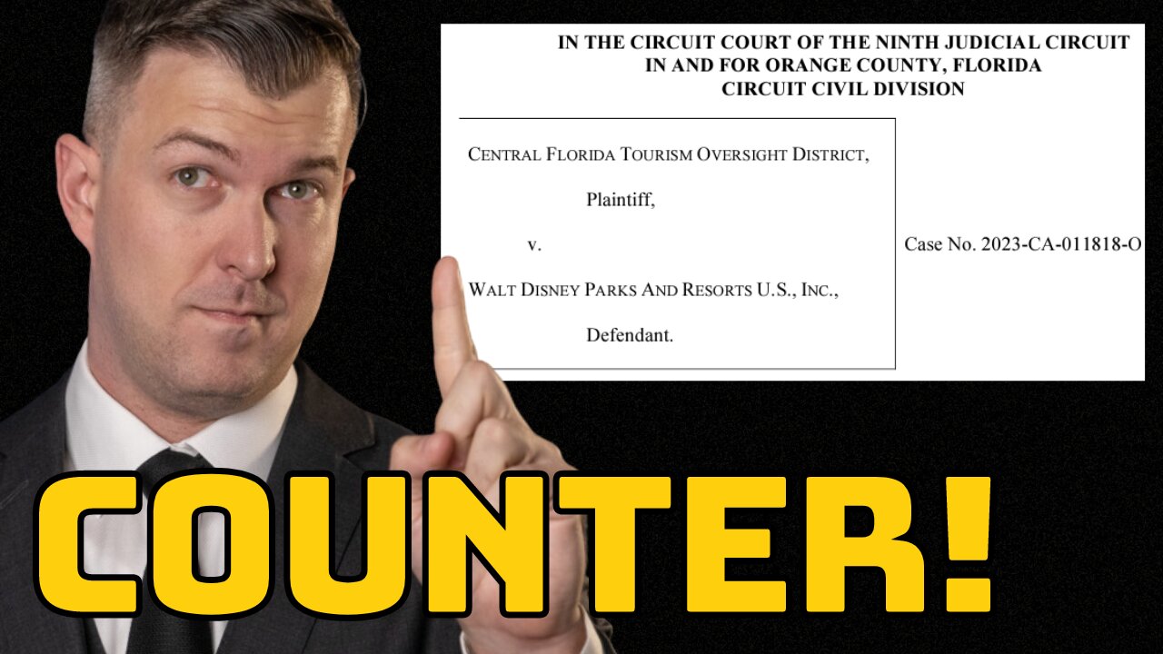 Disney Counterclaims & Florida IMMEDIATELY Responds (Lawsuit UPDATE)
