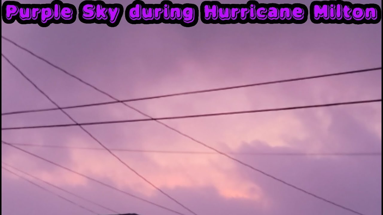 Purple Sky during Hurricane Milton - SW Florida 10/9/24