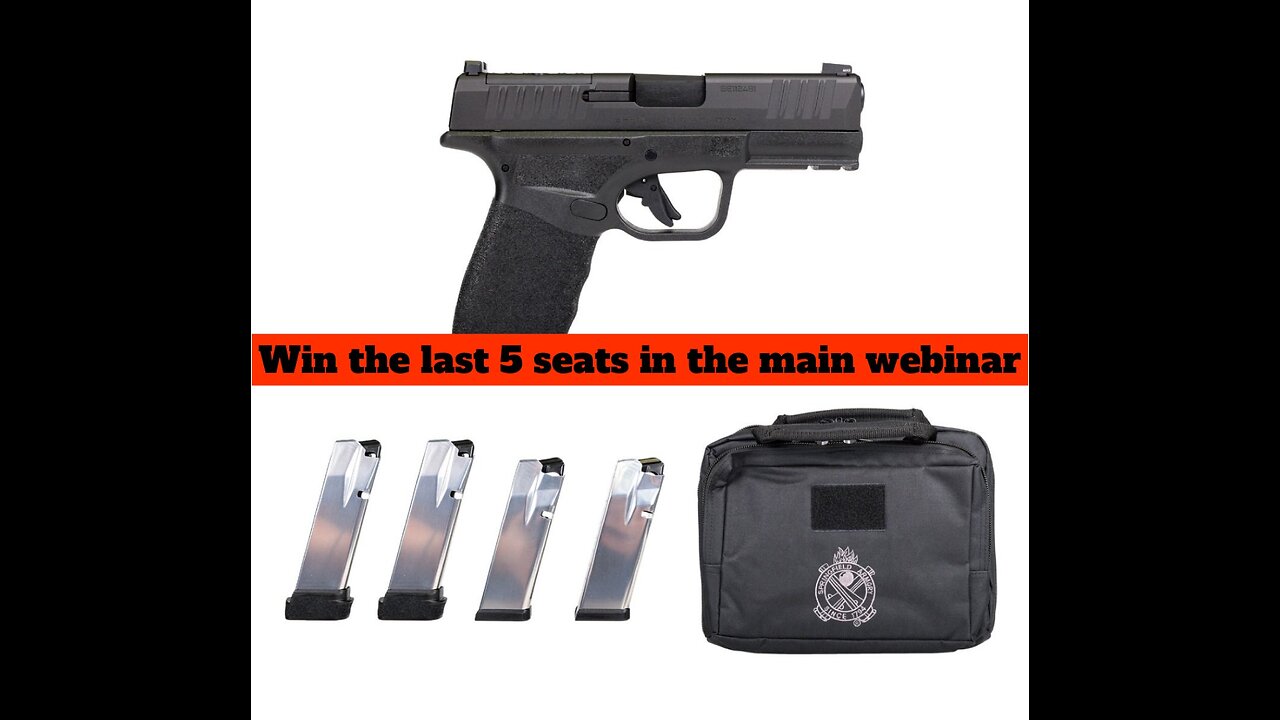 HELLCAT PRO OSP 9MM 3.7" 17RD W/ GEAR UP BUNDLE MINI # 2 FOR THE LAST 5 SEATS IN THE MAIN WEBINAR