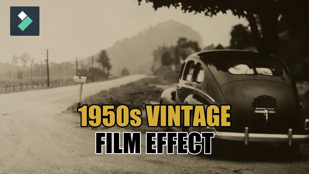 Vintage Film Effect 1950s Video Style! | Wondershare Filmora X Tutorial