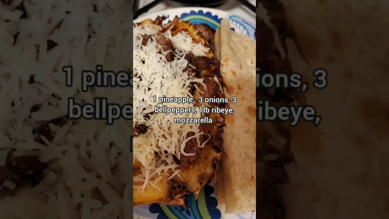 Pineapple Beef Fajitas, full video on my channel