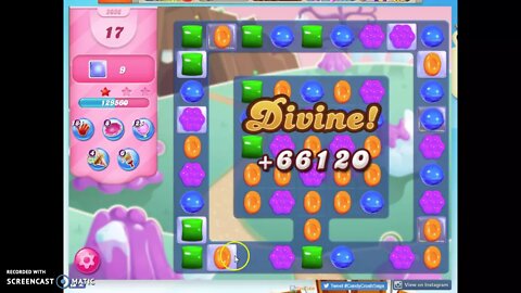 Candy Crush Level 2036 Audio Talkthrough, 2 Stars 0 Boosters