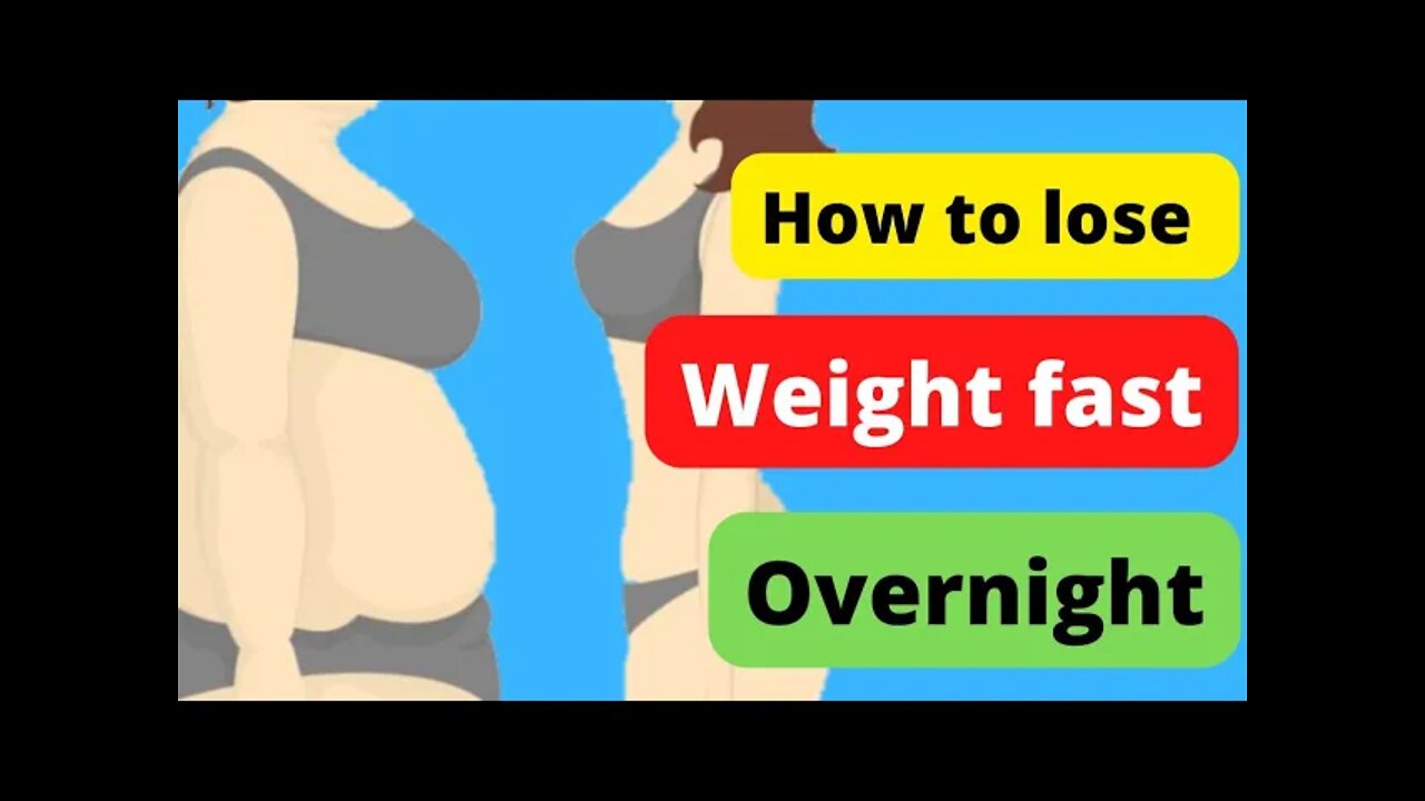 How to lose weight overnight fast (lose weight while sleeping)