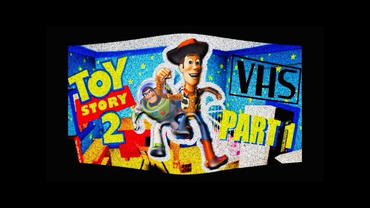 VHS Toy Story 2 PS1 Gameplay Part 1 VCR 1999 Retro 4:3