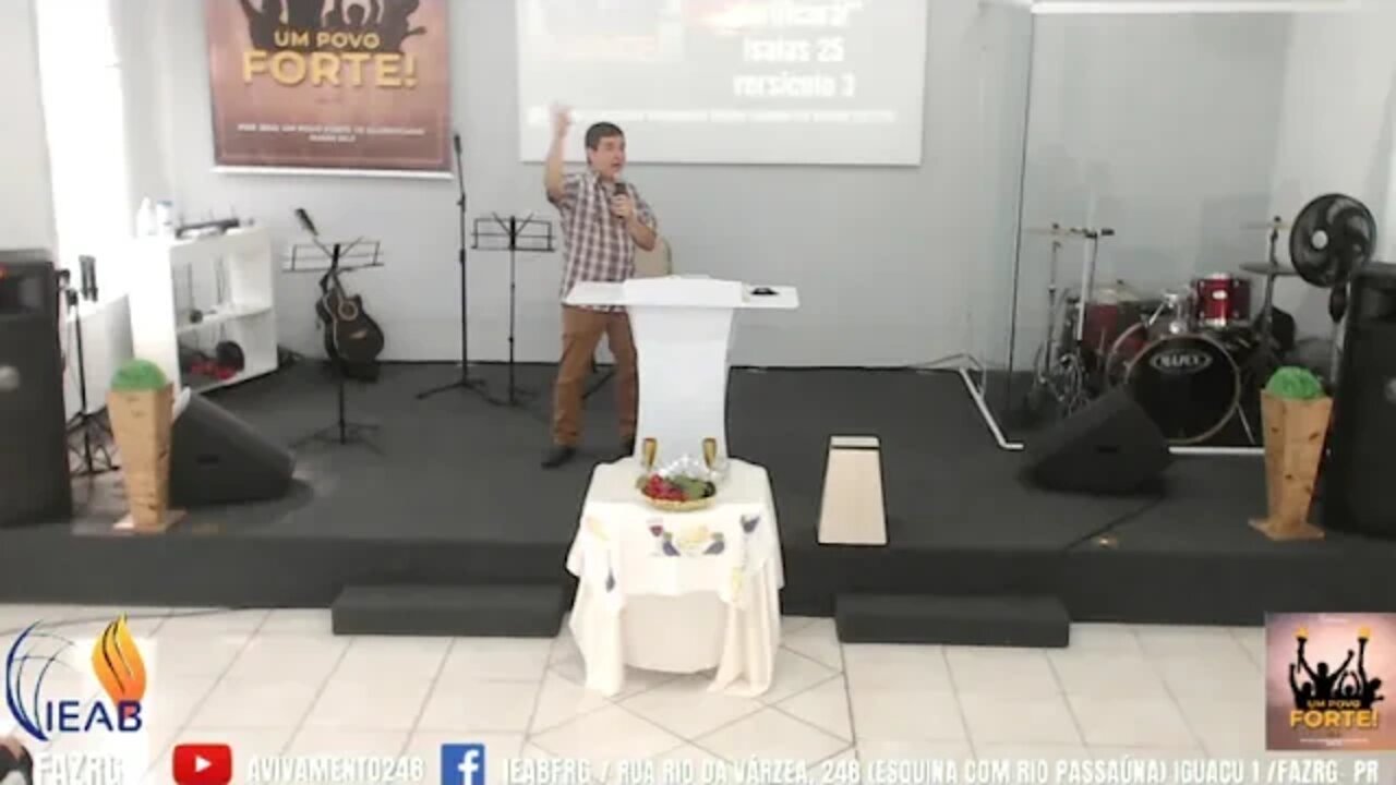 Culto de Ceia com o Pastor Leandro Deus é amor 1 João 4 7e 8
