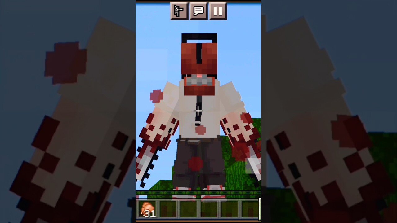 ChainSaw Man Revenge 👿 #minecraft #cartoon #kids #gaming #game #shorts