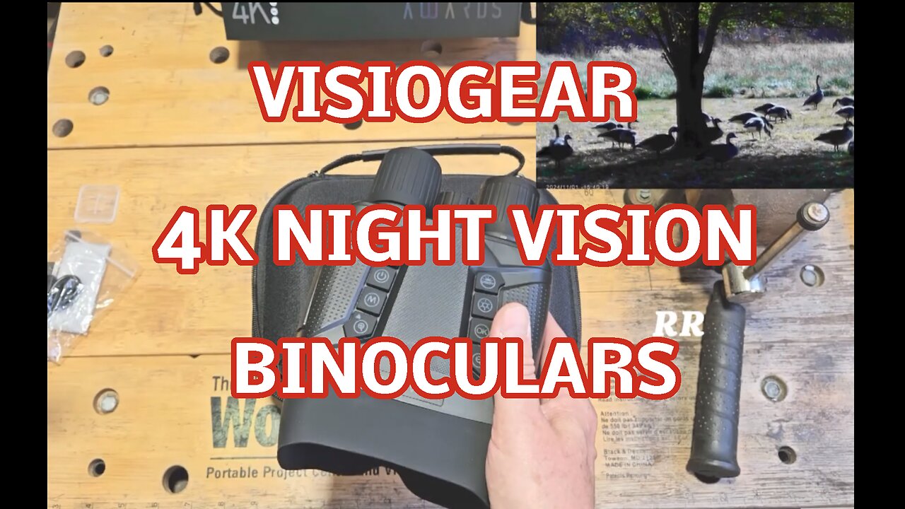 VISIOGEAR Eagle 4K Dual Night Vision Binoculars, 32G SD Card