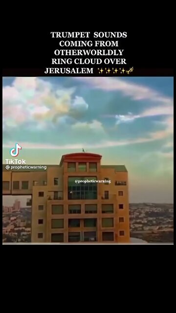 Trumpet sound over Jerusalem