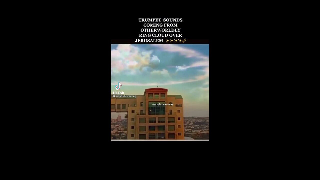 Trumpet sound over Jerusalem