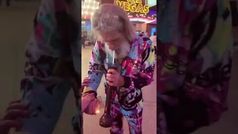 Guy tries to smoke a drink