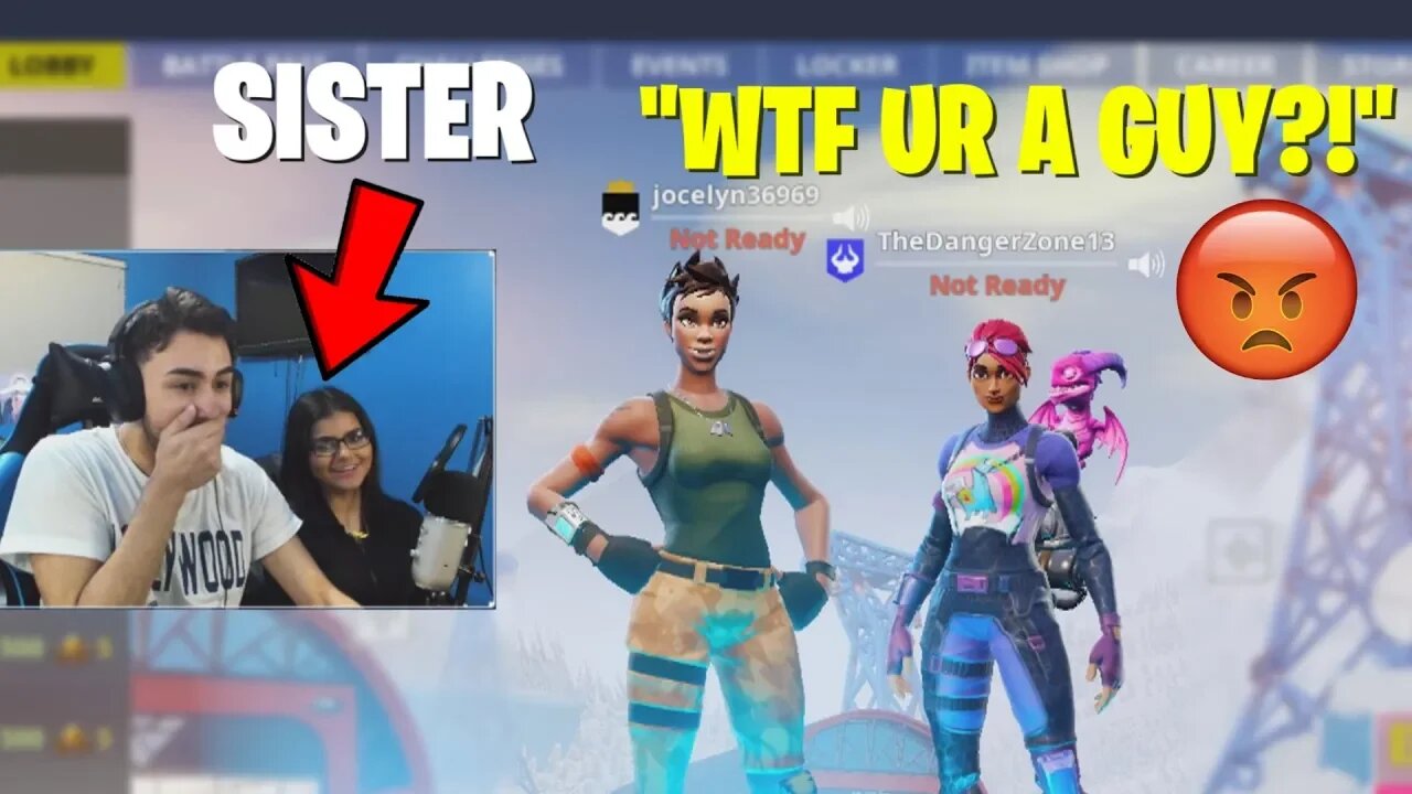 I used my SISTER to Catfish guys on Fortnite