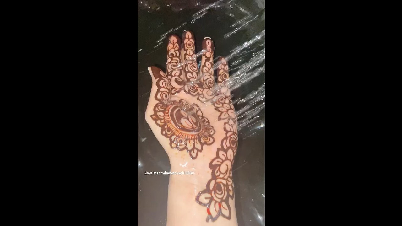 Lotus Flower Mehndi Design