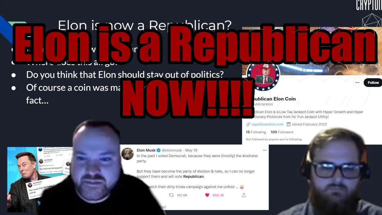 Elon Musk is now a REPUBLICAN!!! IS this a good or bad thing?!?