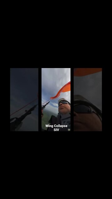 Wing collapse #Paramotor #paragliding