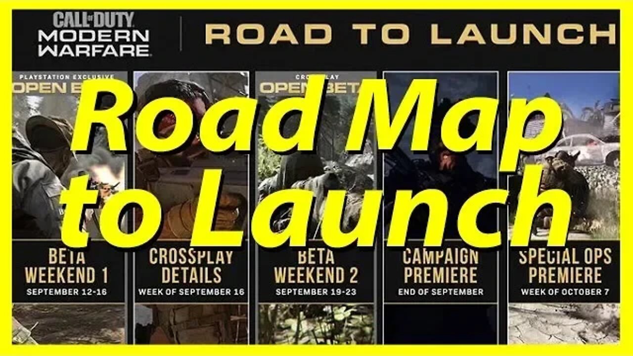 Road Map to Modern Warfare Launch