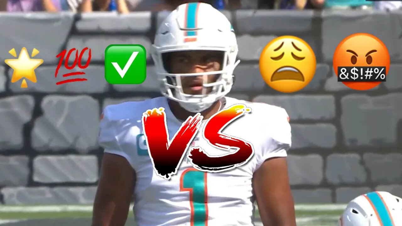 2022 – Week 2 – Tua Tagovailoa Actual Pass Accuracy