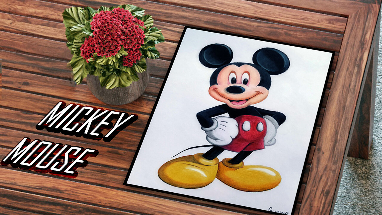 Draw Micky mouse #art #creativity