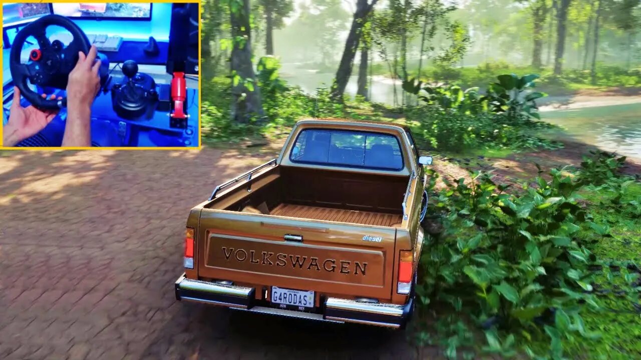 FORZA HORIZON 5 Steering Wheel G29 GAMEPLAY - VOLKSWAGEN PICKUP LX 1982