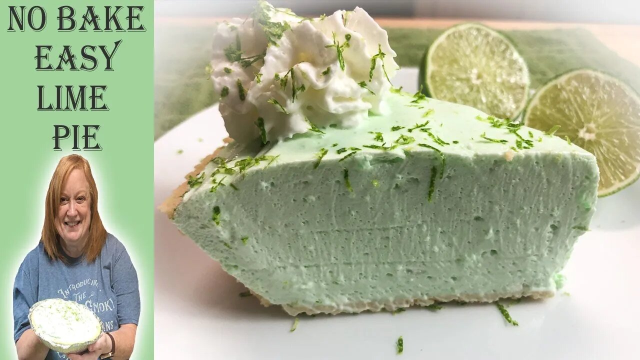 No Bake EASY LIME PIE | 5 Ingredient Ice Box Dessert Recipe