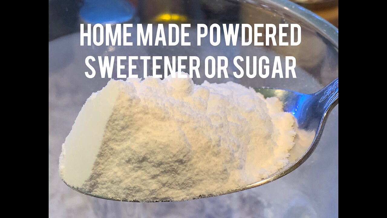 Homemade powdered sweetener or sugar, let me show you how to make it.