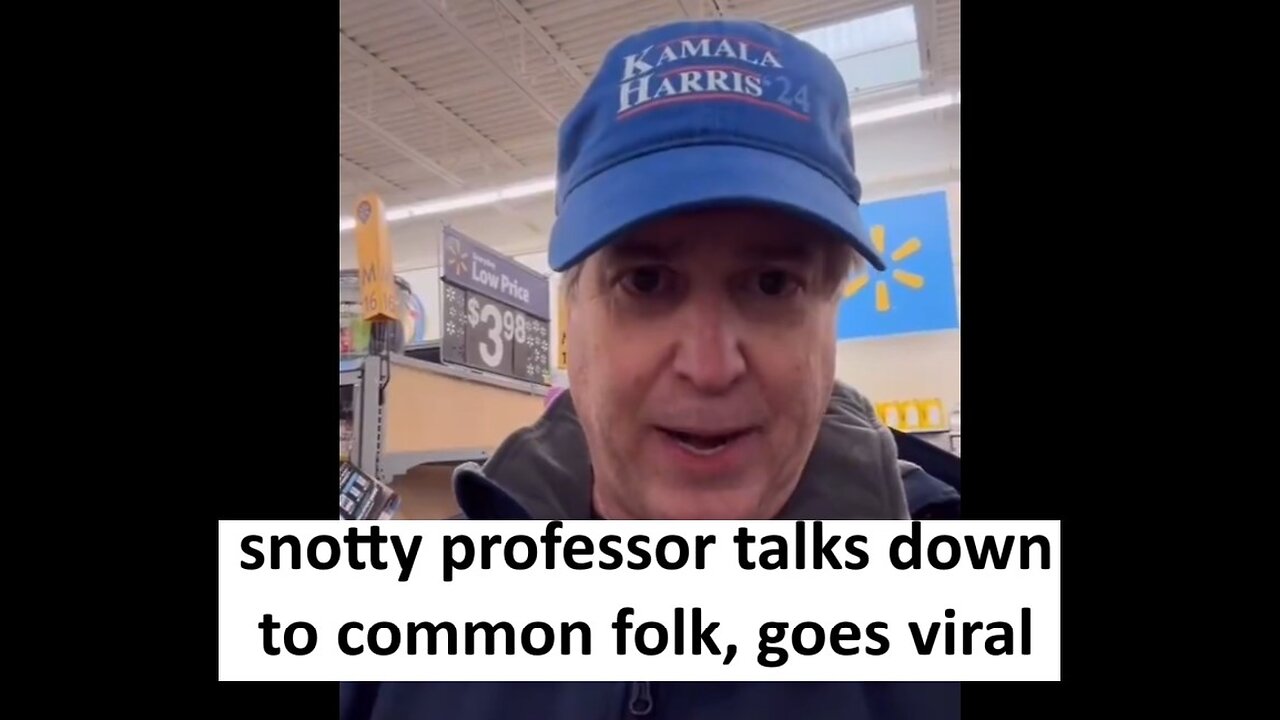 Snotty professor talks down to common folk goes viral