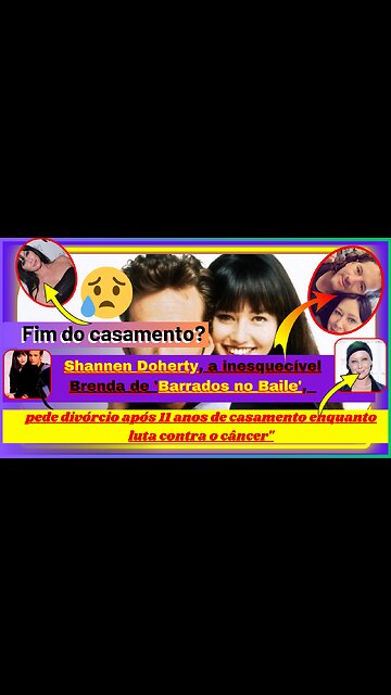 #ShannenDoherty, a inesquecível Brenda de #BarradosnoBaile', pede divórcio após11 anos de casamento😥