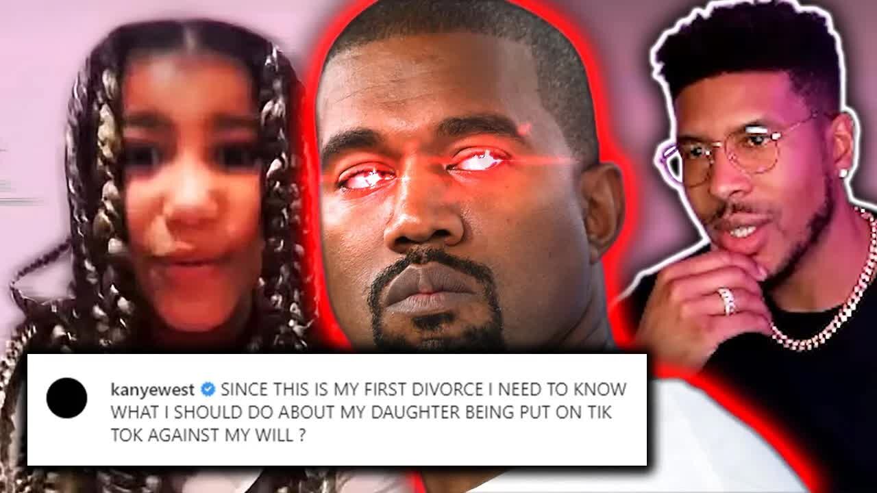 Kanye West's Daughter Is On TikTok And HE'S PISSED OFF AT KIM KARDASHIAN!! [Low Tier God Reupload]