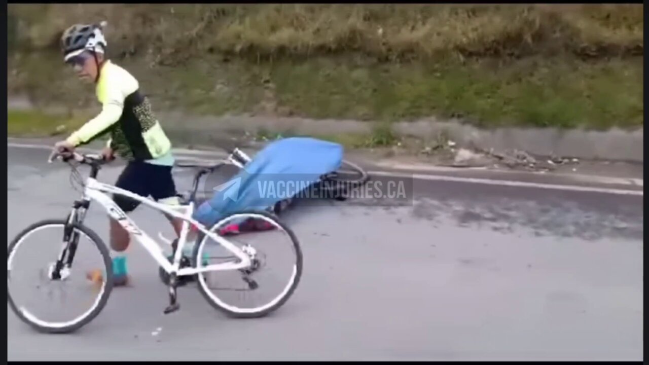 Cyclist has sudden heart attack ☠️