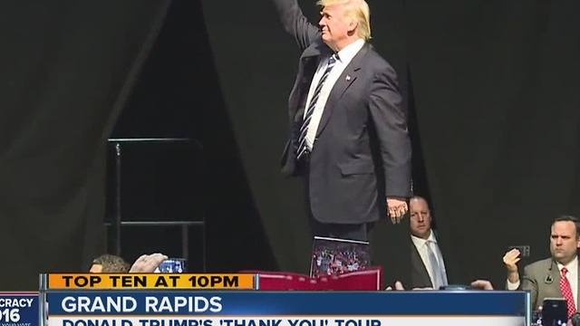 Donald Trump visits Grand Rapids