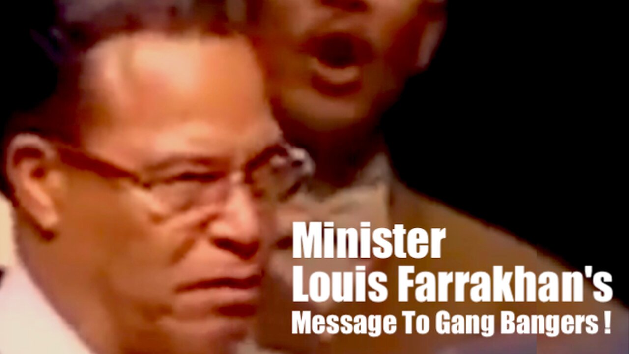 Minister Louis Farrakhan's || Message To Gang Bangers !!