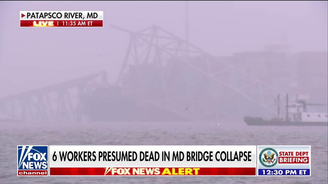 Divers Search For Six People In River After Baltimore Bridge Collapse