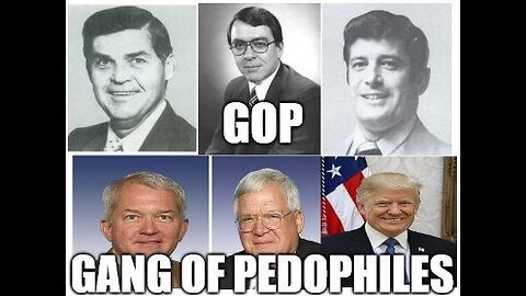 Rant-Om Thoughts 42- The Republican Party's Pedophile Problem