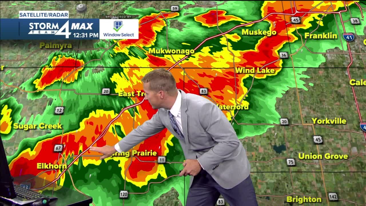 Severe Thunderstorm Warning issued for several southeastern Wisconsin counties