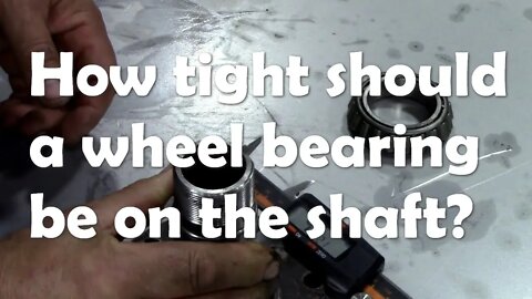 Response to a question. How tight should a wheel bearing be on a Defender stub axle? For Bob