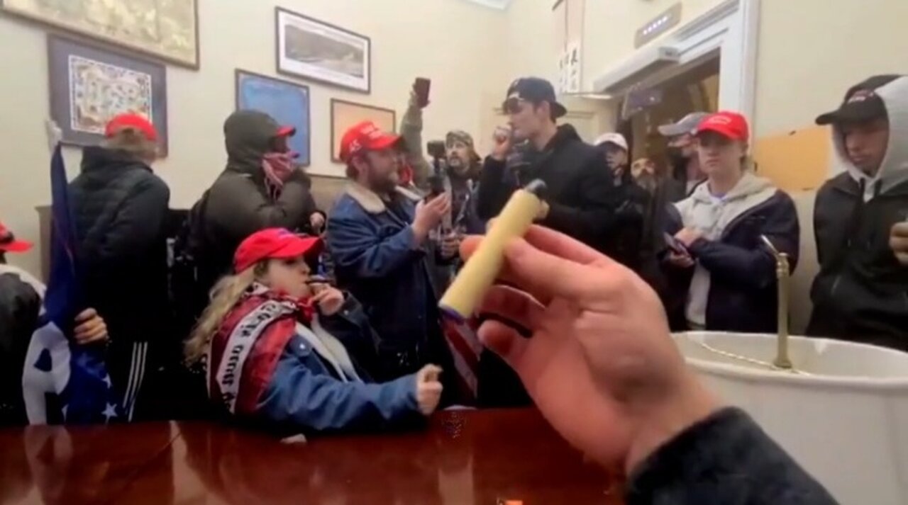 New J6 Censored Video: Trump Supporters Celebrate Lighting Up Cigars