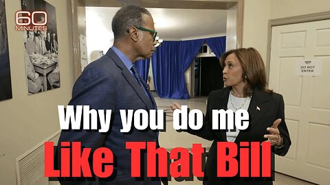 Bill Whitaker VS Kamala Harris 60 minutes of Disaster