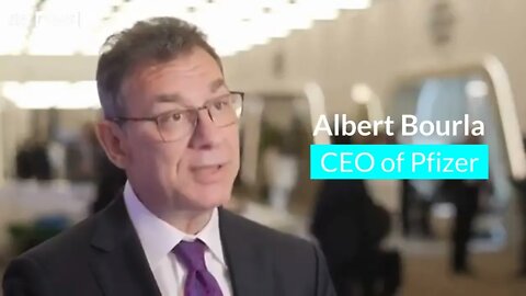 Pfizer CEO Albert Bourla's neck game is crazy.