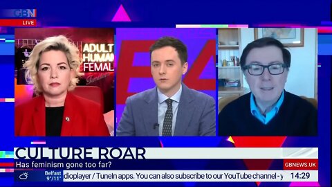 GB News - Kellie-Jay clashes with MRA Mike Buchannan on Darren Grimes' Real Britain
