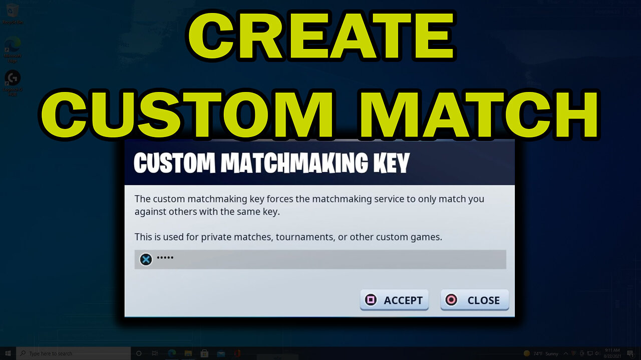 How to Create Custom Match in Fortnite