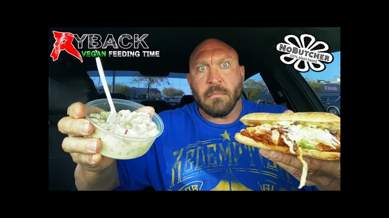 Ryback Feeding Time: No Butcher No Pork Sandwich and Potato Salad Mukbang