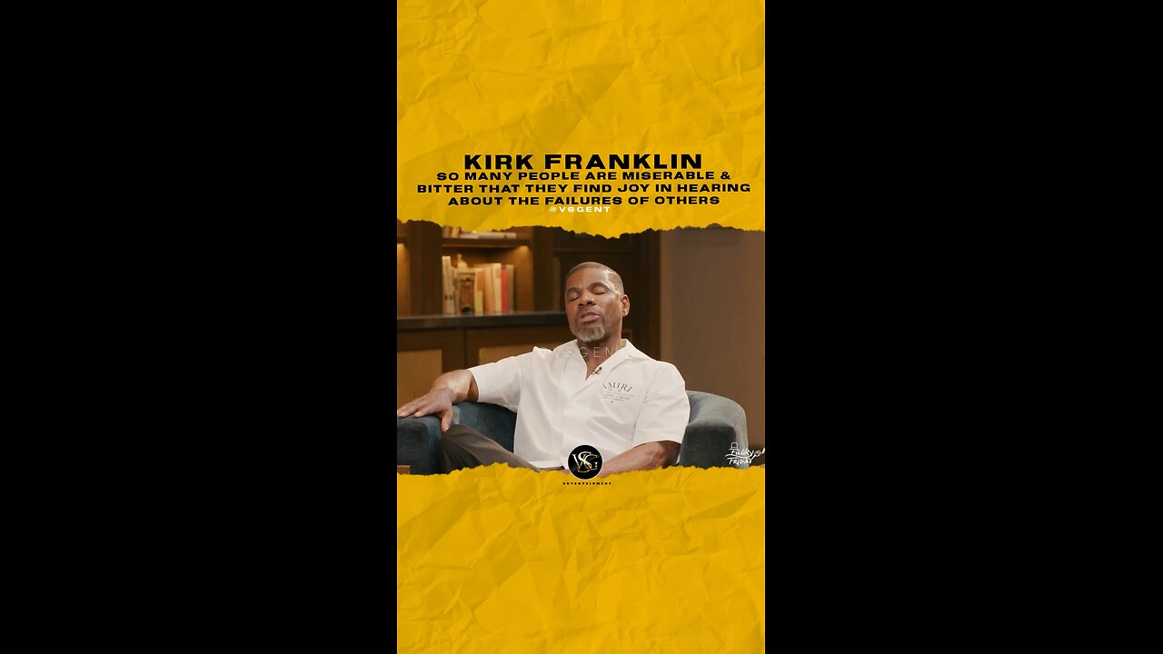 @kirkfranklin So many ppl are bitter that they find joy in hearing about the failures of others