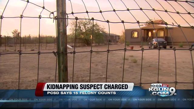 PCSD: Kidnapping suspect in Marana facing 15 charges