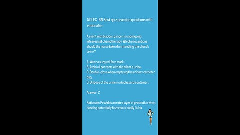 NCLEX-RN Best quiz practice questions with rationals